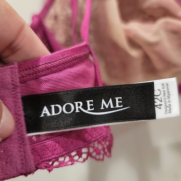 Adore Me Jenni Unlined Plus Purple Bra - Sz 42C US - Picture 5 of 8
